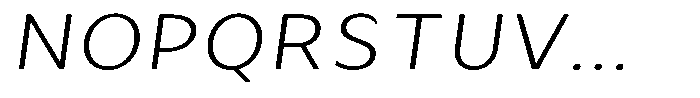 Avestra Light Sem Exp Italic Font UPPERCASE