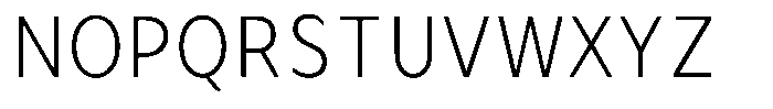 Avestra Light Semi Condensed Font UPPERCASE