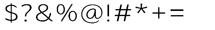 Avestra Light Semi Expanded Font OTHER CHARS