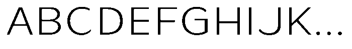 Avestra Light Semi Expanded Font UPPERCASE