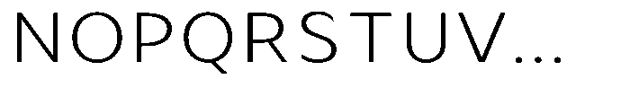 Avestra Light Semi Expanded Font UPPERCASE