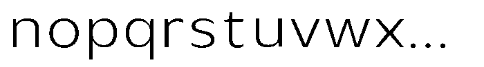 Avestra Light Semi Expanded Font LOWERCASE