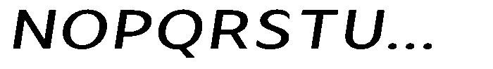 Avestra Medium Expanded Italic Font UPPERCASE