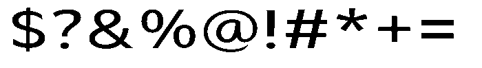 Avestra Medium Expanded Font OTHER CHARS