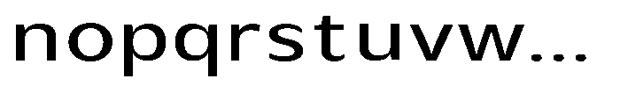 Avestra Medium Expanded Font LOWERCASE