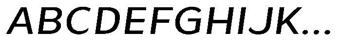Avestra Medium Sem Exp Italic Font UPPERCASE