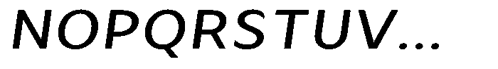 Avestra Medium Sem Exp Italic Font UPPERCASE