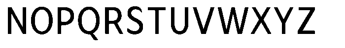 Avestra Medium Semi Condensed Font UPPERCASE