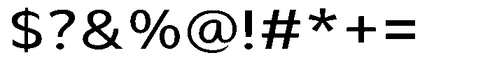 Avestra Medium Semi Expanded Font OTHER CHARS