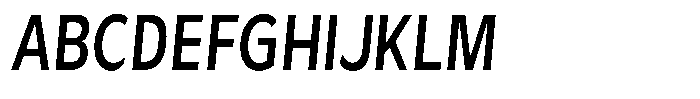 Avestra Sem Bold Condensed Italic Font UPPERCASE
