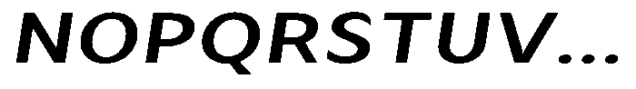Avestra Sem Bold Exp Italic Font UPPERCASE