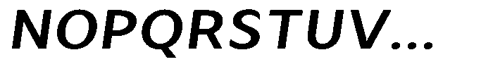 Avestra Sem Bold Sem Exp Italic Font UPPERCASE