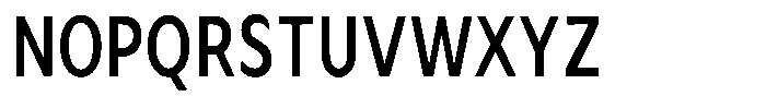 Avestra Semi Bold Condensed Font UPPERCASE