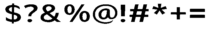 Avestra Semi Bold Expanded Font OTHER CHARS