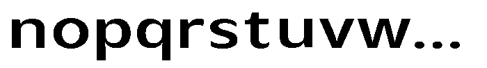 Avestra Semi Bold Expanded Font LOWERCASE