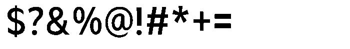 Avestra Semi Bold Semi Condensed Font OTHER CHARS