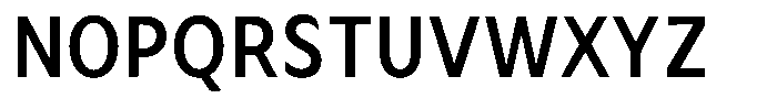 Avestra Semi Bold Semi Condensed Font UPPERCASE