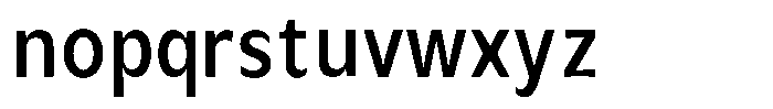 Avestra Semi Bold Semi Condensed Font LOWERCASE