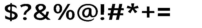 Avestra Semi Bold Semi Expanded Font OTHER CHARS