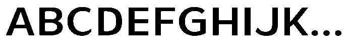 Avestra Semi Bold Semi Expanded Font UPPERCASE