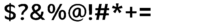 Avestra Semi Bold Font OTHER CHARS