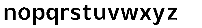 Avestra Semi Bold Font LOWERCASE