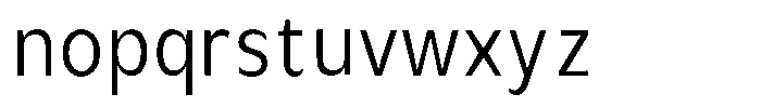 Avestra Semi Condensed Font LOWERCASE