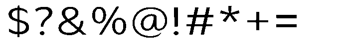 Avestra Semi Expanded Font OTHER CHARS