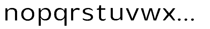 Avestra Semi Expanded Font LOWERCASE
