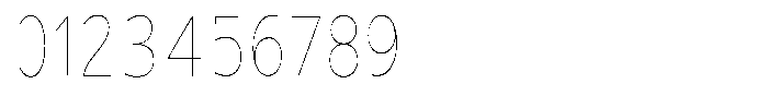 Avestra Thin Condensed Font OTHER CHARS