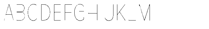 Avestra Thin Condensed Font UPPERCASE