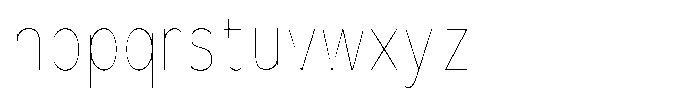 Avestra Thin Condensed Font LOWERCASE