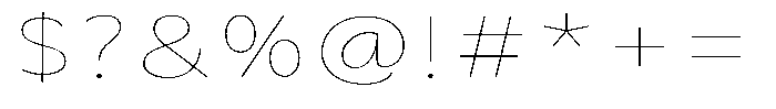 Avestra Thin Expanded Font OTHER CHARS