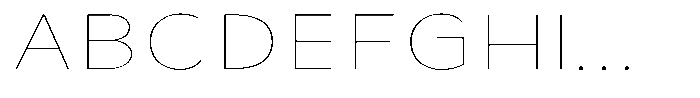 Avestra Thin Expanded Font UPPERCASE