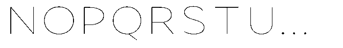 Avestra Thin Expanded Font UPPERCASE