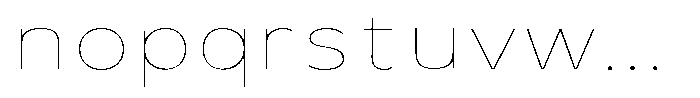 Avestra Thin Expanded Font LOWERCASE