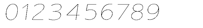 Avestra Thin Sem Exp Italic Font OTHER CHARS