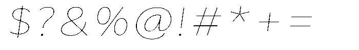 Avestra Thin Sem Exp Italic Font OTHER CHARS