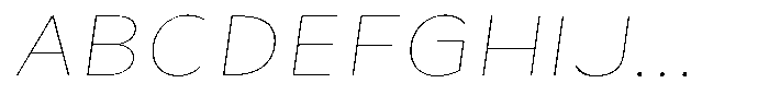 Avestra Thin Sem Exp Italic Font UPPERCASE