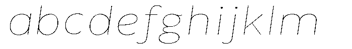 Avestra Thin Sem Exp Italic FONT