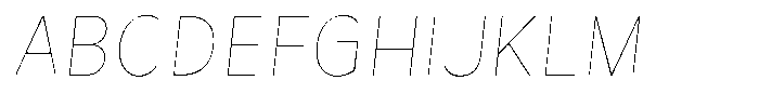 Avestra Thin Semi Condensed Italic Font UPPERCASE