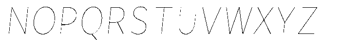 Avestra Thin Semi Condensed Italic Font UPPERCASE