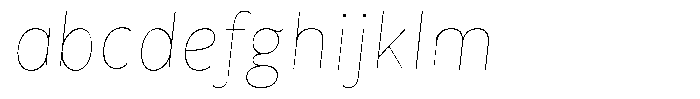 Avestra Thin Semi Condensed Italic FONT