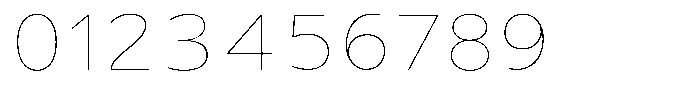 Avestra Thin Semi Expanded Font OTHER CHARS