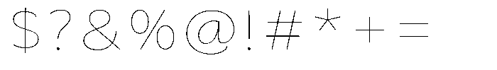 Avestra Thin Semi Expanded Font OTHER CHARS
