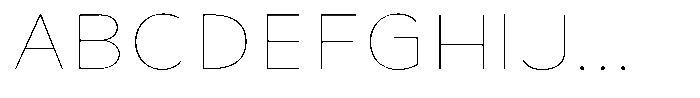 Avestra Thin Semi Expanded Font UPPERCASE