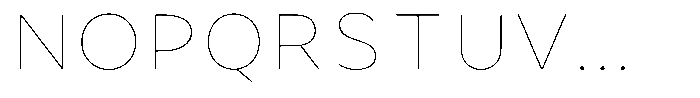 Avestra Thin Semi Expanded Font UPPERCASE
