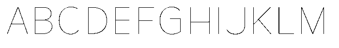 Avestra Thin Font UPPERCASE