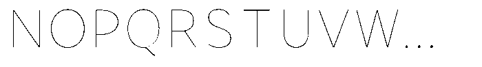 Avestra Thin Font UPPERCASE