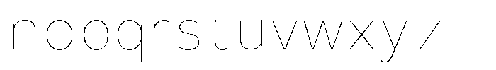 Avestra Thin Font LOWERCASE